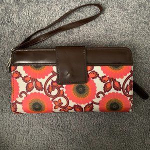 Patterned Flowered Wallet